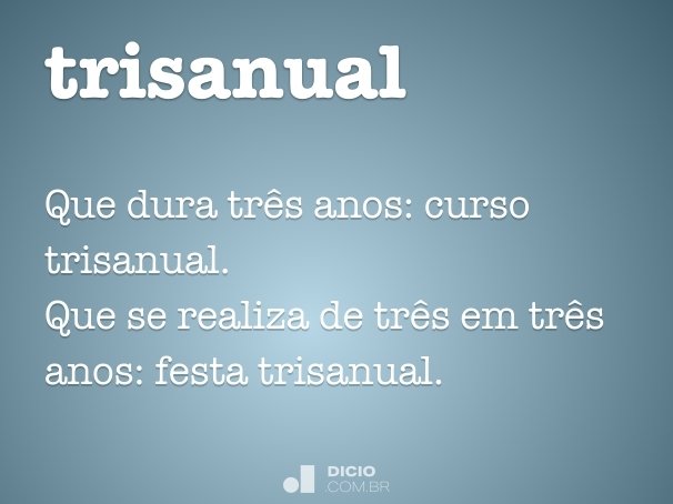 trisanual