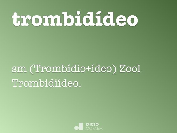 trombidídeo