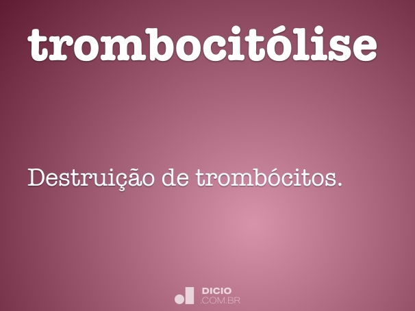 trombocitólise