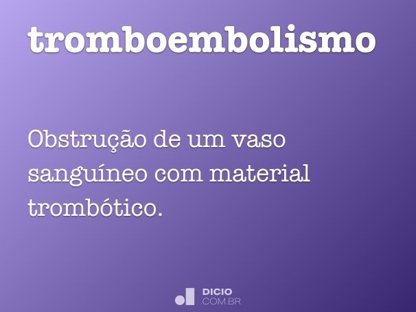 tromboembolismo