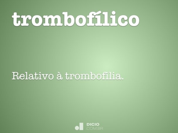 trombofílico