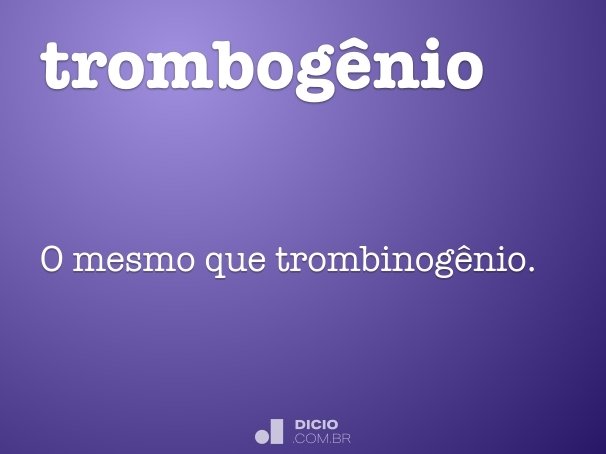 trombogênio