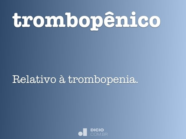 trombopênico
