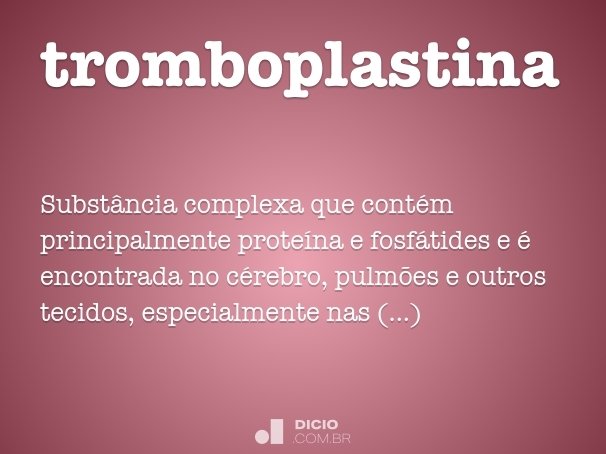 tromboplastina