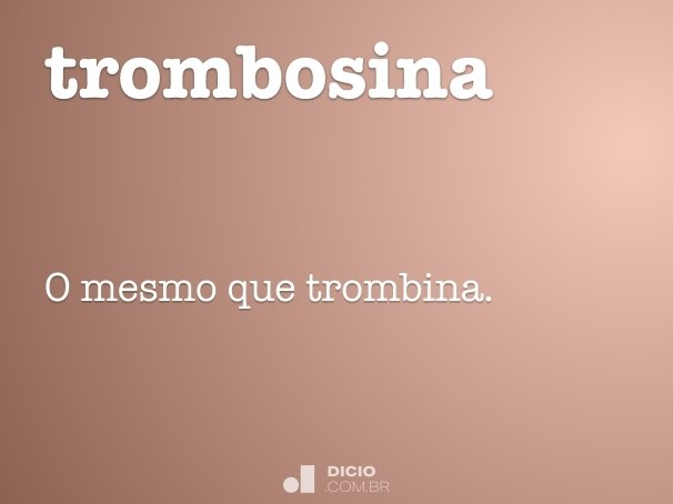 trombosina