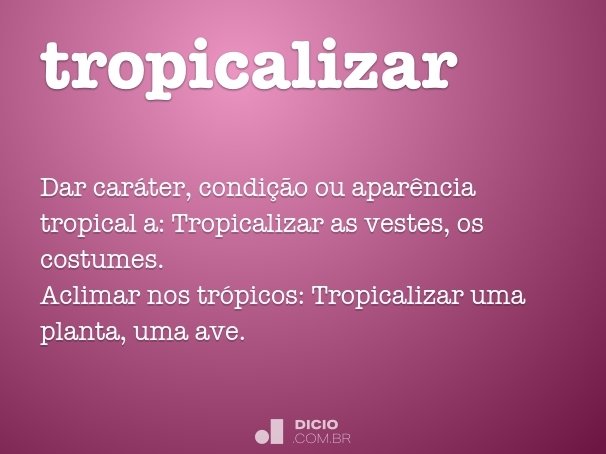 tropicalizar