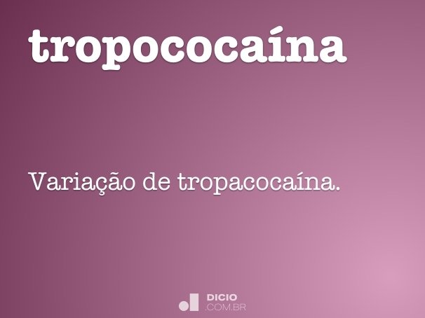 tropococaína