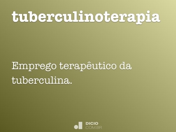 tuberculinoterapia
