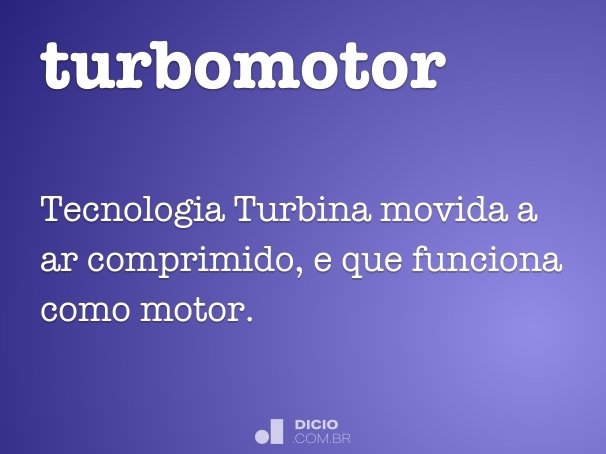 turbomotor