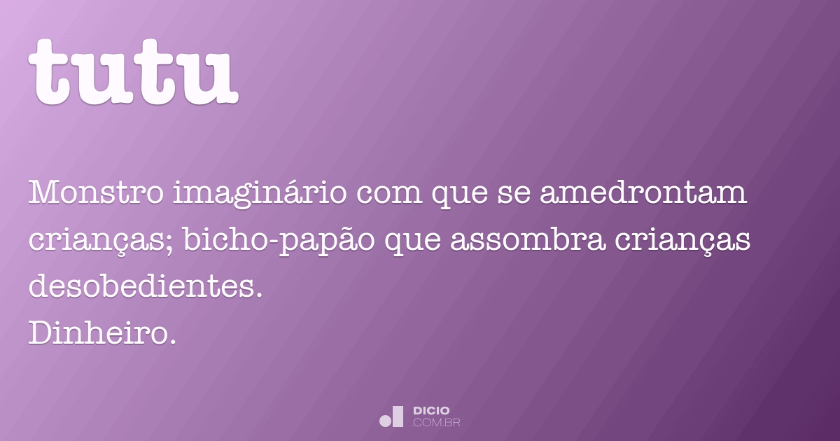 Tutu Dicio, Dicionário Online de Português