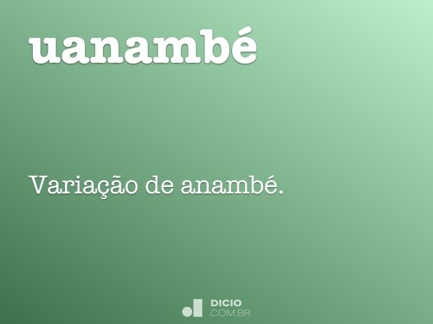 uanambé