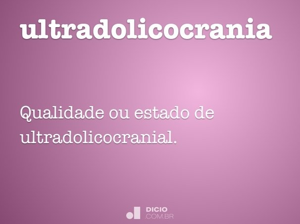 ultradolicocrania