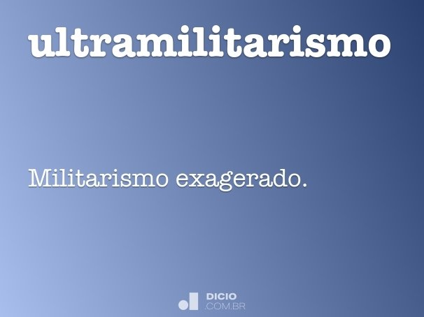 ultramilitarismo