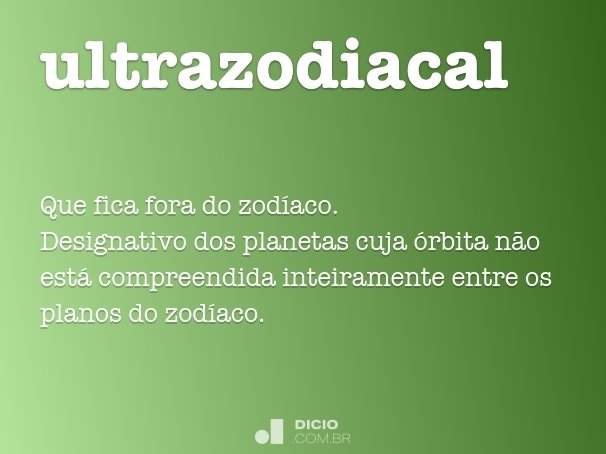 ultrazodiacal