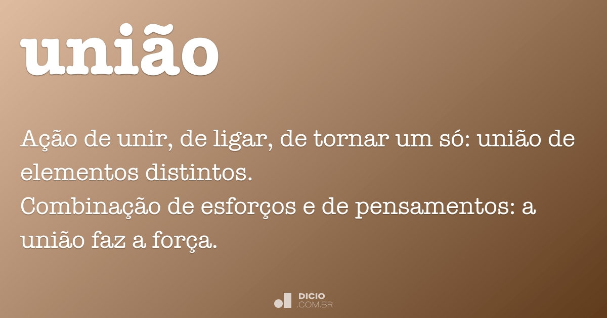 União Dicio Dicionário Online De Português