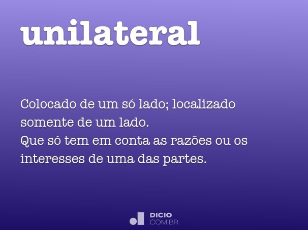 unilateral