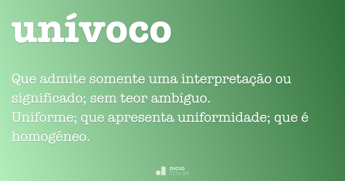 astronaut optional Mountain Unívoco - Dicio, Dicionário Online de Português