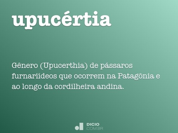 upucértia
