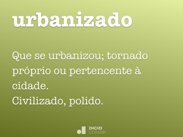 urbanizado