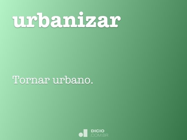 urbanizar