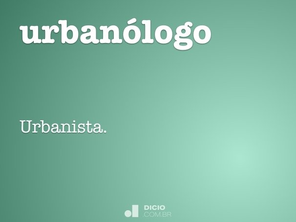 urbanólogo