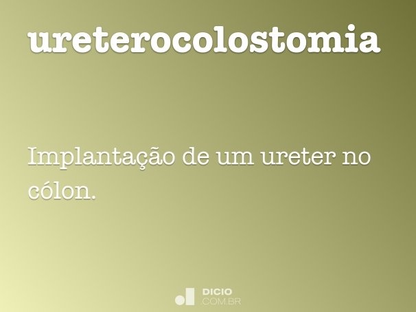 ureterocolostomia