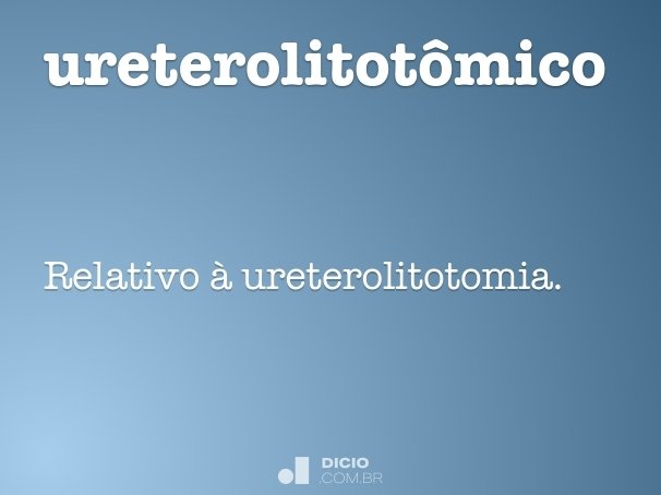 ureterolitotômico