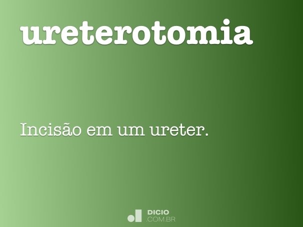 ureterotomia