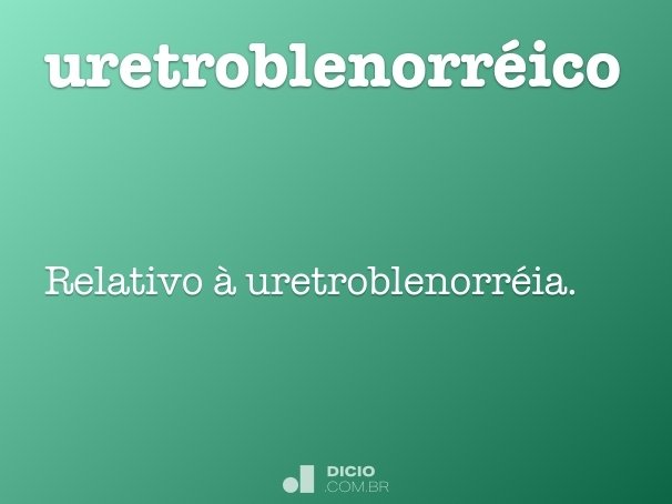 uretroblenorréico