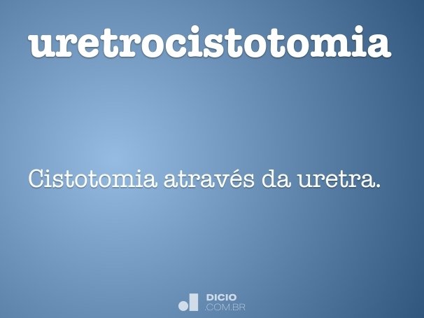 uretrocistotomia