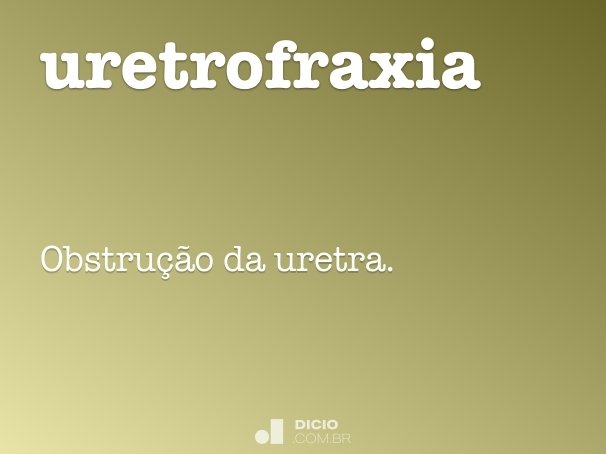 uretrofraxia