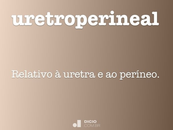 uretroperineal