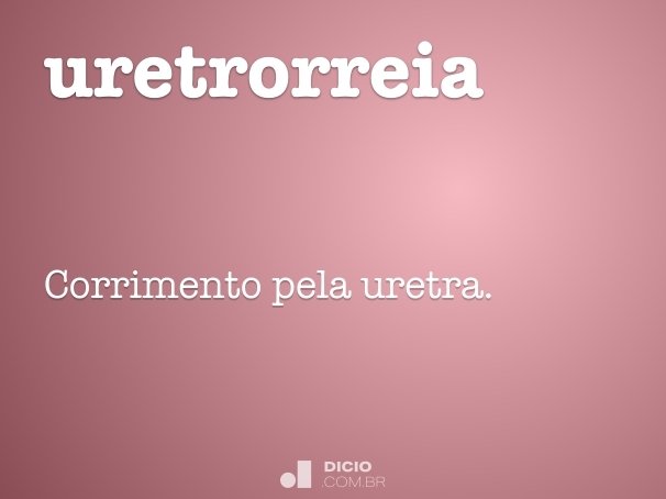 uretrorreia