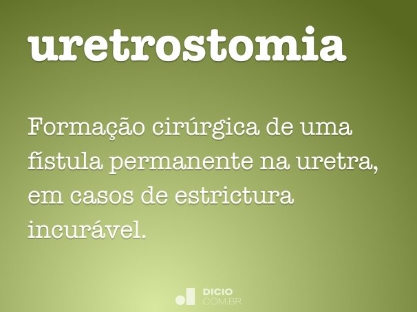 uretrostomia