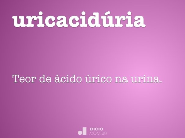 uricacidúria