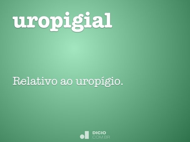 uropigial