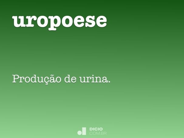 uropoese