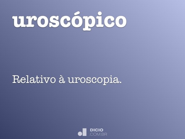 uroscópico