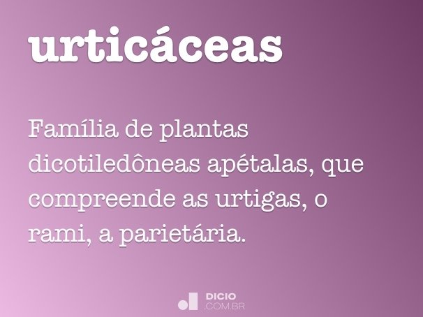 urticáceas