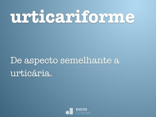 urticariforme