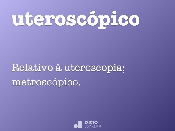 uteroscópico