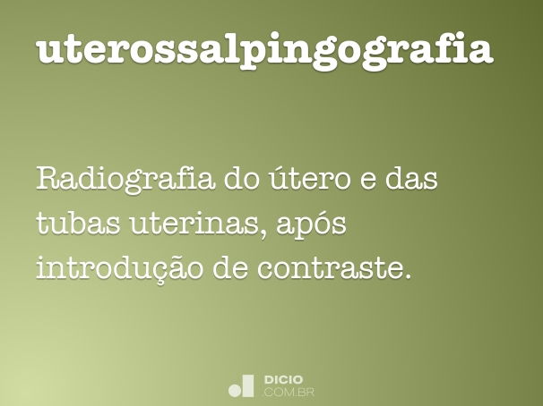 uterossalpingografia