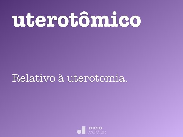 uterotômico