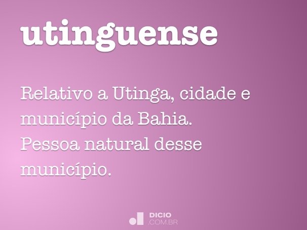 utinguense