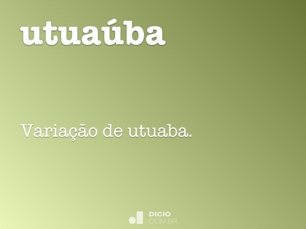 utuaúba