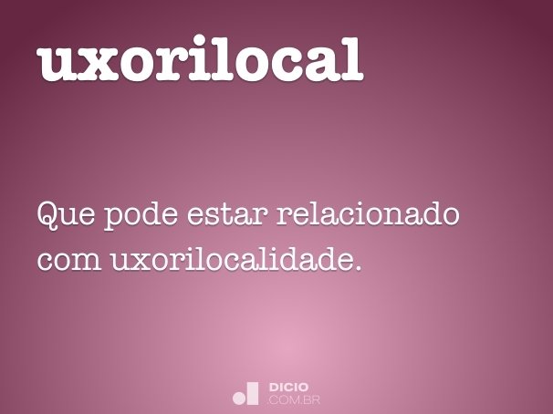 uxorilocal