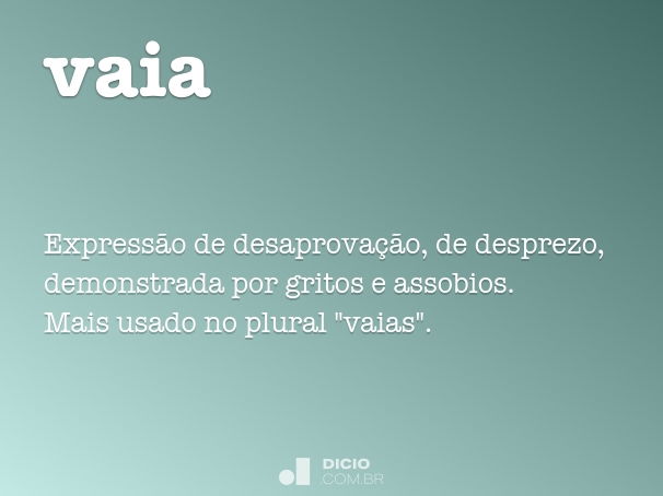 Vaia - Dicio, Dicionário Online de Português