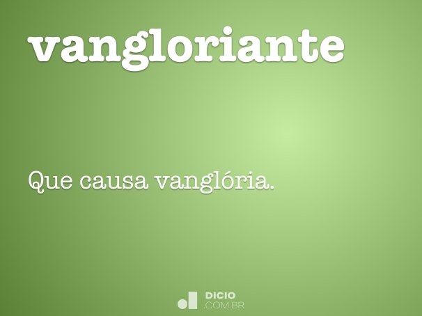 vangloriante