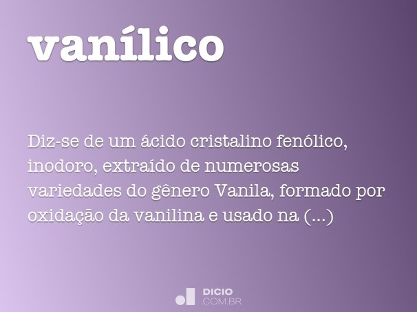 vanílico