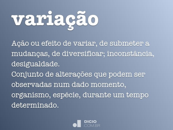 variação